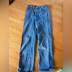 Levis ribcage straight ankle